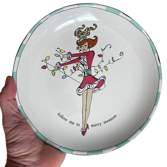 Rosanna Santa Baby Salad Plates Set of 4 Christmas Dishes Whimsical Kitschy READ - Picture 10 of 14